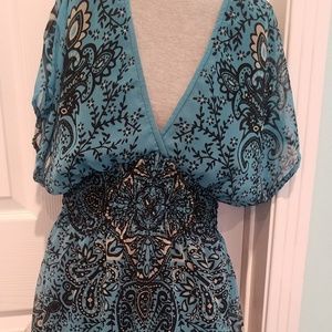 NWOT "Angie"  V-Neck Dress Sz. Med.